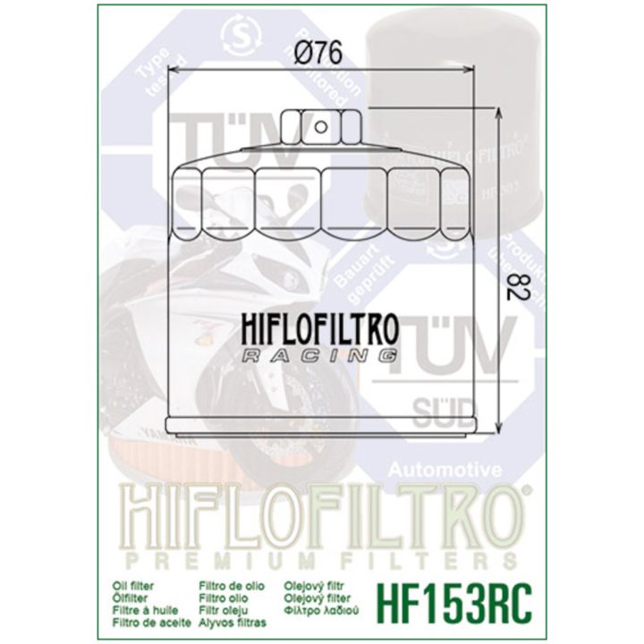 Oljefilter MC Racing Hiflo Oljefilter HF153 – bild 2