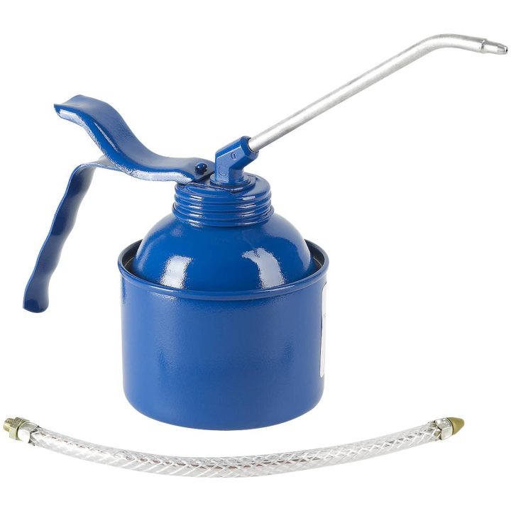 Oljekanna med tryckpump 05223 / 05225 PRESSOL OLJEKANNA FAST FLEX BLÅ 250ML – bild 2