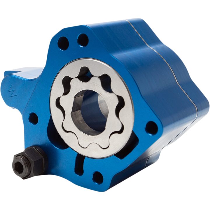 Oljepump Blå Anodiserad S&S Cycle – bild 3