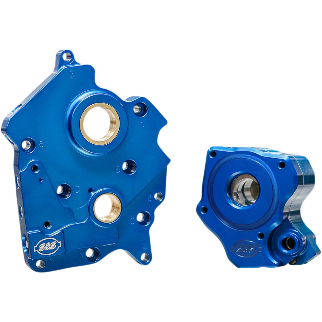 Oljepump Blå Anodiserad S&S Cycle Pumpsats
