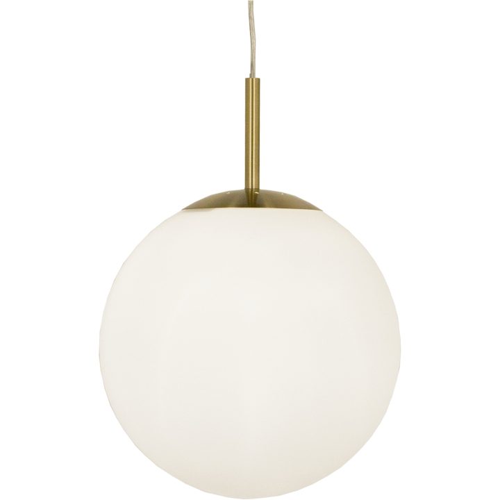 Opal Taklampa, ø30, Matt Mässing ANETA HOME Sockel E27 Matt Mässing /Opalvit – bild 2
