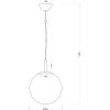Opal Taklampa, ø30, Matt Mässing ANETA HOME Sockel E27 Matt Mässing /Opalvit – miniatyr 6