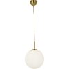 Opal Taklampa, ø30, Matt Mässing ANETA HOME Sockel E27 Matt Mässing /Opalvit – miniatyr 1