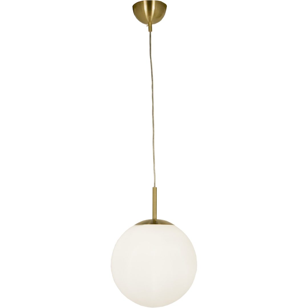Opal Taklampa, ø30, Matt Mässing ANETA HOME Sockel E27 Matt Mässing /Opalvit