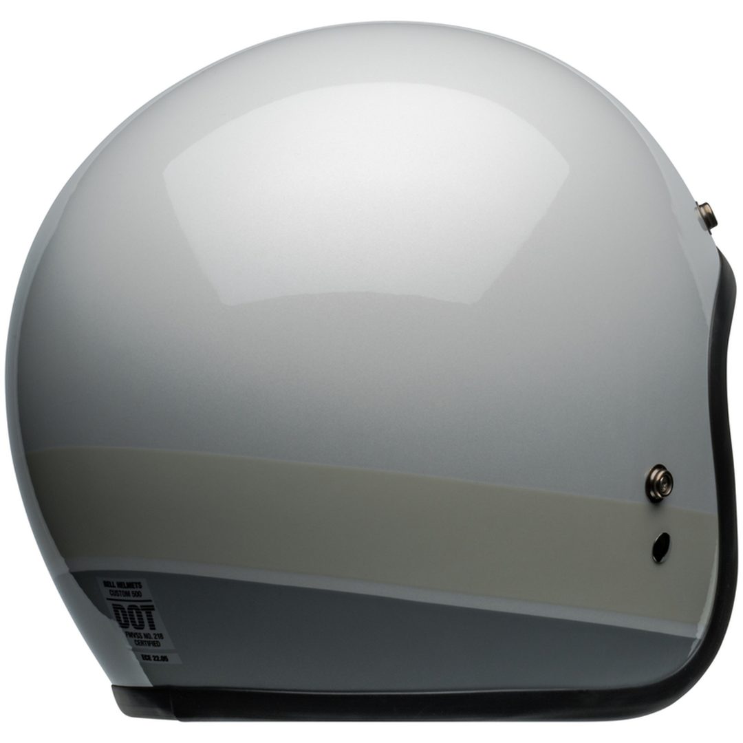 Öppen Hjälm Custom 500 Glans Silver Flake/svart BELL Small – bild 6
