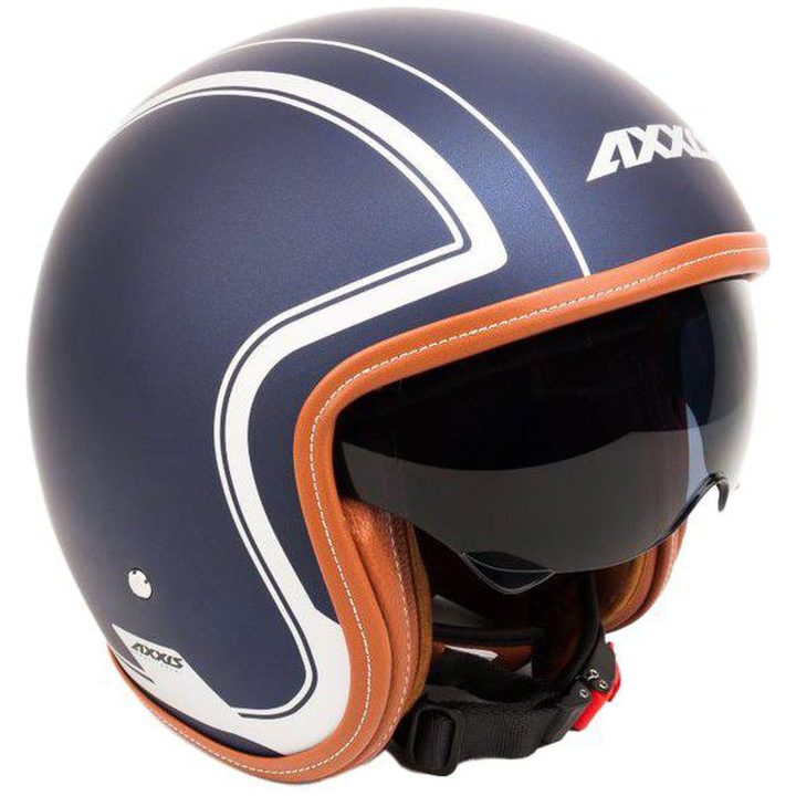 Öppen hjälm Hornet Royal A7 Mattblå AXXIS XS – bild 4