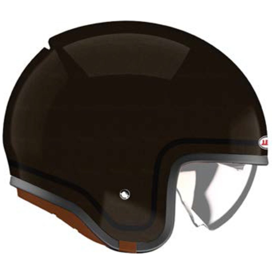 Öppen Hjälm Tx501 Glans Rootbeer Brun BELL Small