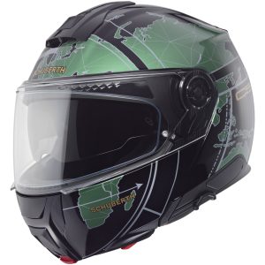 Öppningsbar hjälm C5 Globe Grön Schuberth