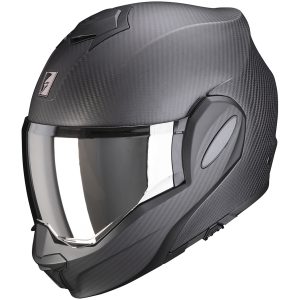 Öppningsbar hjälm EXO-TECH EVO Carbon Svart Matt Scorpion