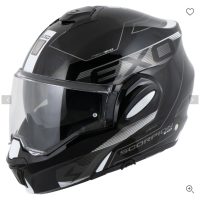 Öppningsbar hjälm EXO-TECH EVO Traveller Svart/Vit Scorpion