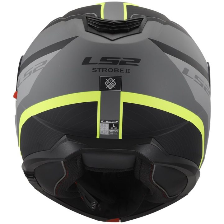 Öppningsbar Hjälm Ff908 Strobe Ii Monza Matt Svart/gul LS2 Medium – bild 2