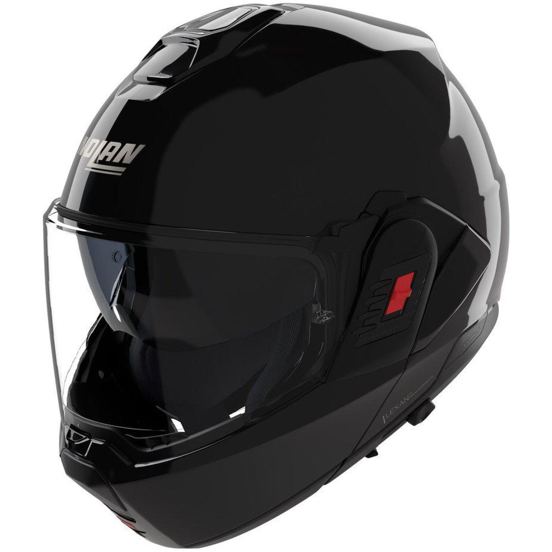 Öppningsbar hjälm N120-1 Classico 301 Svart Blank NOLAN L