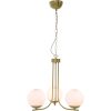 Orfeus Taklampa, Matt Mässing ANETA HOME Sockel E14 Matt Mässing /Opalvit – miniatyr 1