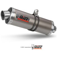 Oval Classic Slip-On Titanium Suzuki GSF600 Bandit Mivv
