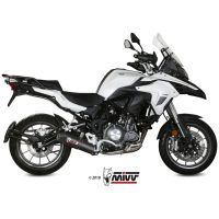 Oval Muffler Carbon/Carbon End Cap Benelli TRK 502 Mivv