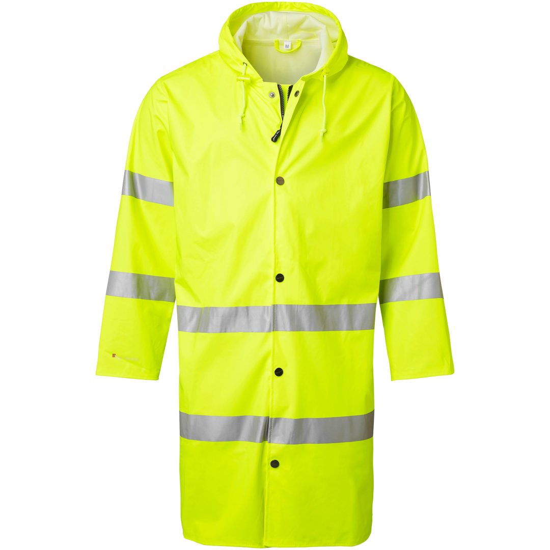 Ovandel Regnrock Varsel Fluorescerande Gul Top Swede XS