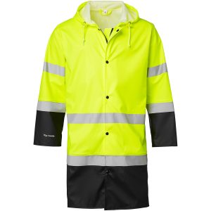 Ovandel Regnrock Varsel Fluorescerande Gul/Svart Top Swede