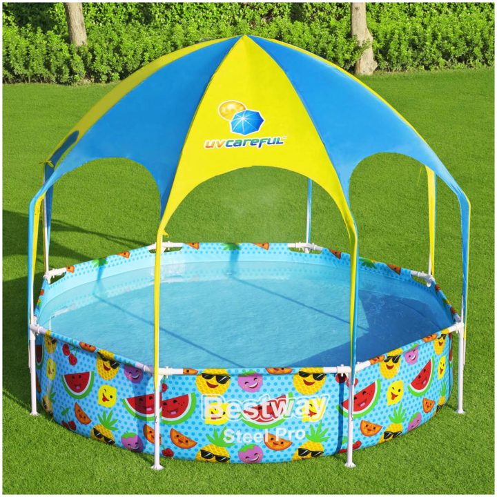 Ovanmarkspool för barn Steel Pro UV Careful 244x51 cm Bestway – bild 3