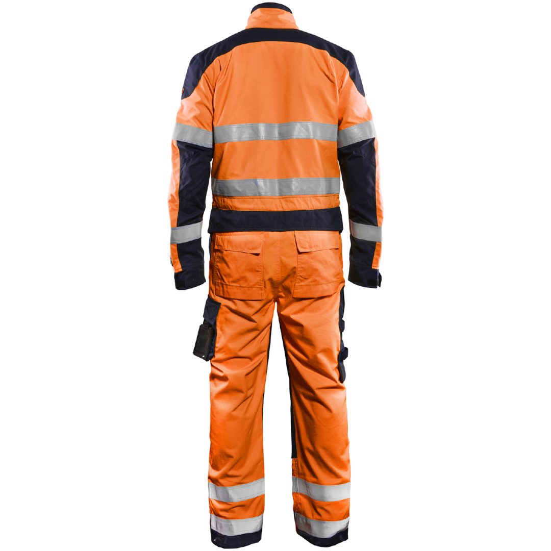 Overall 60891513 Marin / Hivisorange BLÅKLÄDER OVERALL 60891513 ORANGE/MAR 46 – bild 2