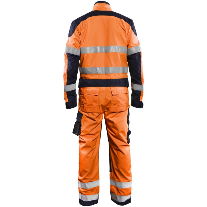 Overall 60891513 Marin / Hivisorange BLÅKLÄDER OVERALL 60891513 ORANGE/MAR 46 – bild 2