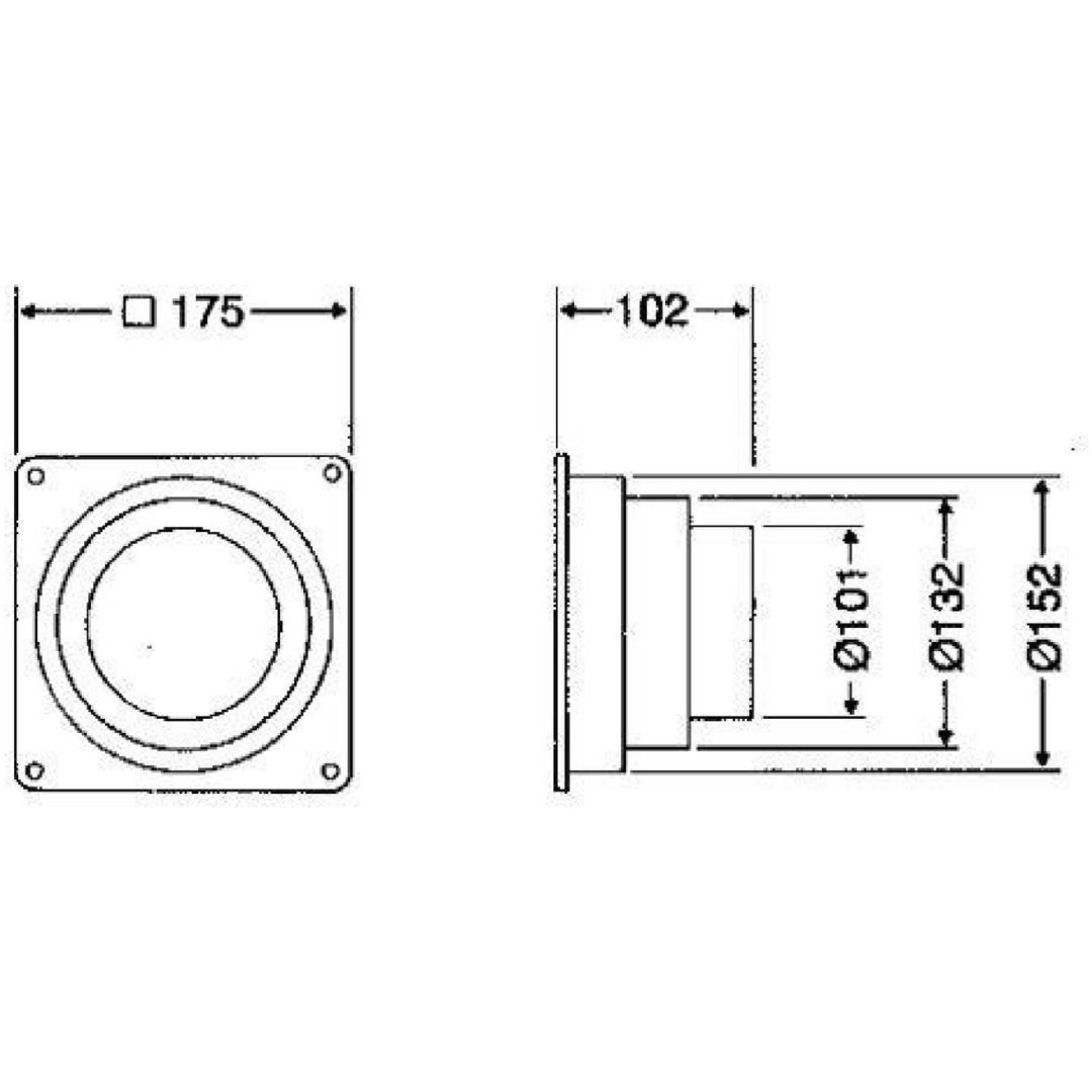 Övergångsstos Flexit ÖVERGÅNGSSTYCKE 102-127-152MM – bild 2