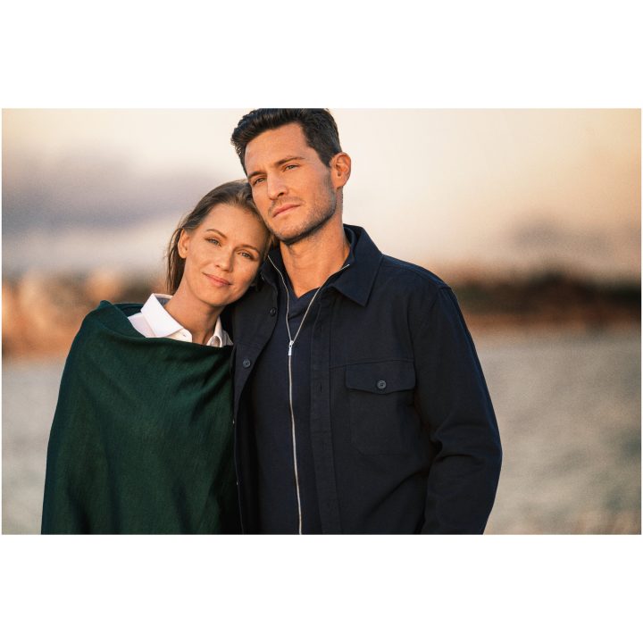 Overshirt Highwoods Marinblå James Harvest – bild 13