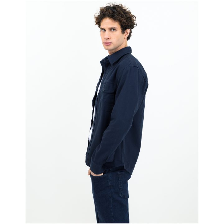 Overshirt Highwoods Marinblå James Harvest – bild 4