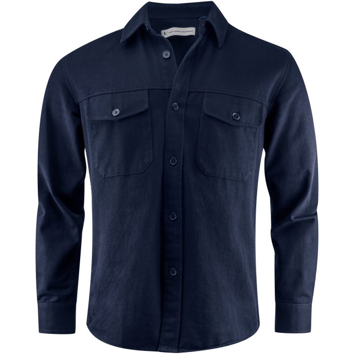 Overshirt Highwoods Marinblå James Harvest – bild 5