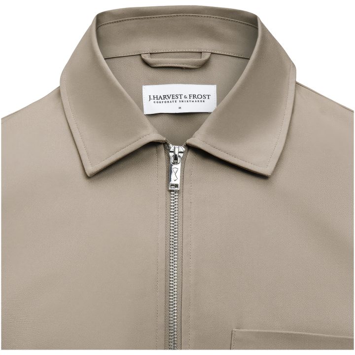 Overshirt Modern Zip Valnöt J.Harvest & Frost XS – bild 5