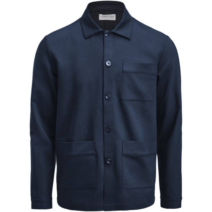 Overshirt Patch Pocket Marinblå J.Harvest & Frost XXS – bild 2