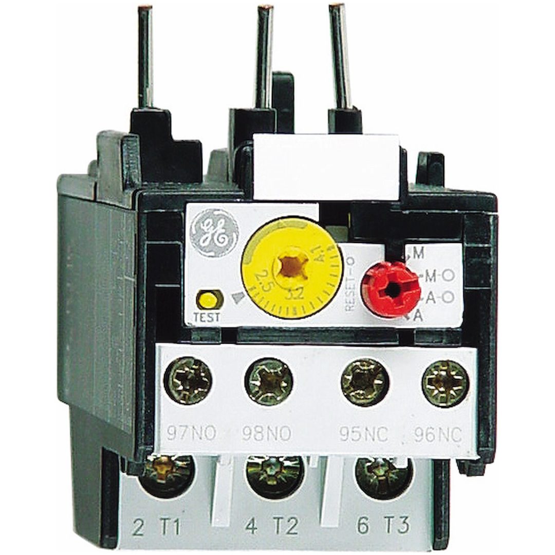 Överströmsrelä, GE, CL-00 - CL-05, 1,9-2,7A MALMBERGS