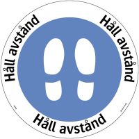 Påbudsskylt Golvdekal Håll avstånd