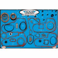 Packningsdisplay Big Twin Vit DRAG SPECIALTIES