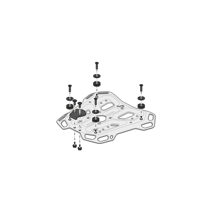 Packningsställ Adventure-rack Svart SW-MOTECH – bild 3