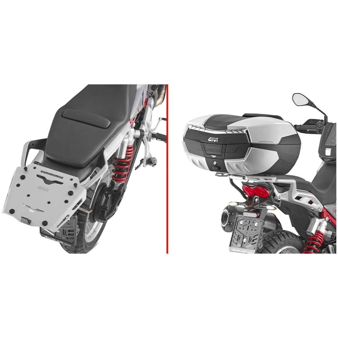 Pakethållare Monokey Anodiserad Aluminium Givi MONOKEY®-toppboxar