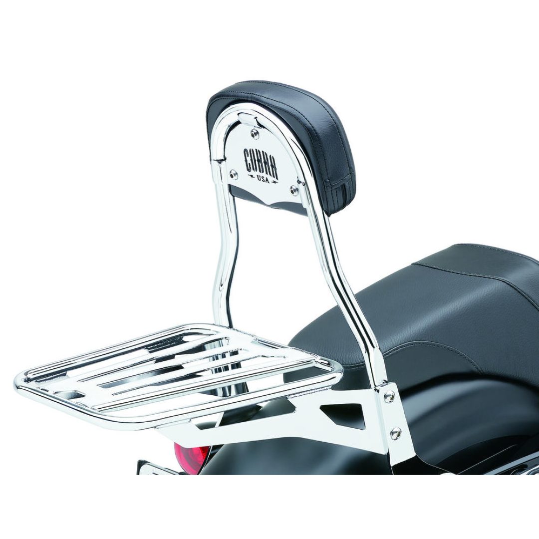Pakethållare Sissy Bar Tubular Stål COBRA krom