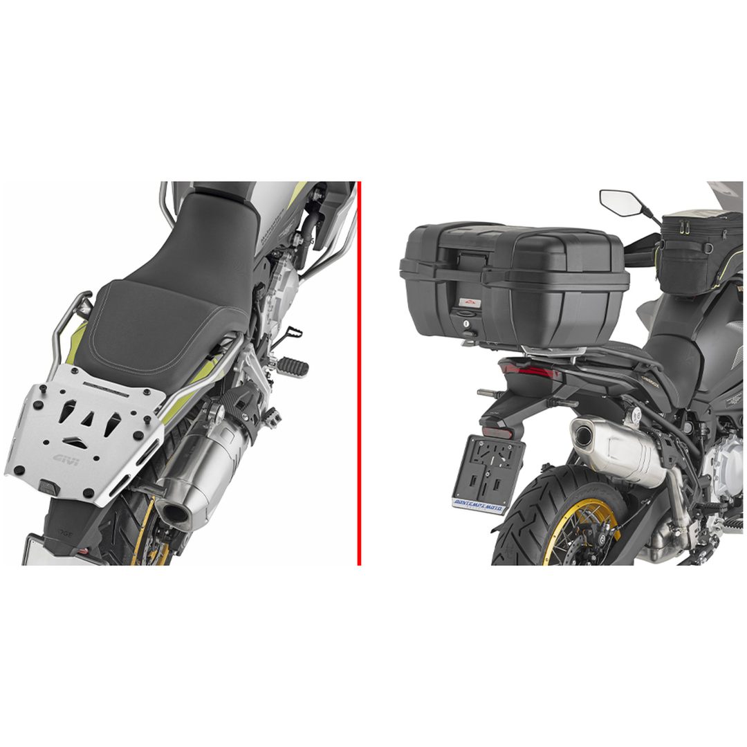 Pakethållare Specifik MONOKEY Anodiserad Aluminium Givi MONOKEY®-toppbox