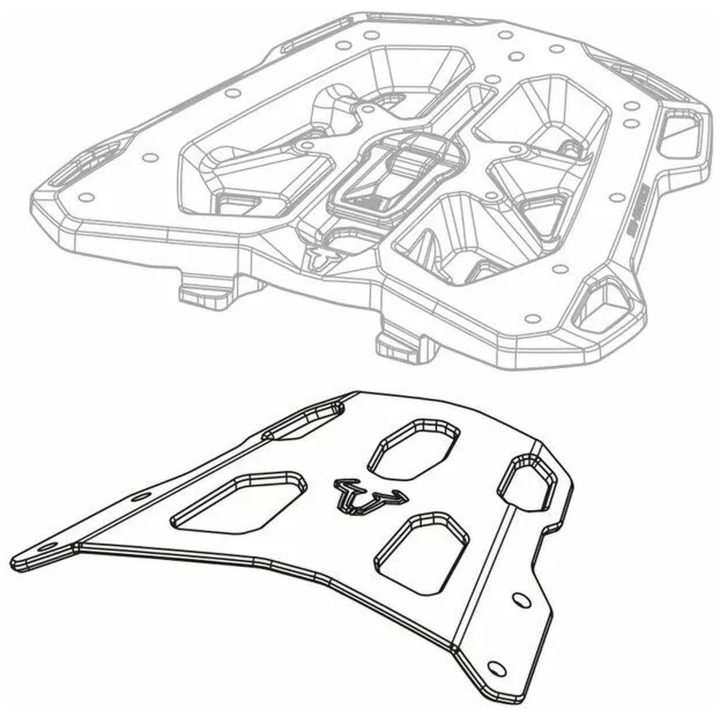 Pakethållare Street-Rack Svart Aluminium SW-MOTECH – bild 3