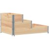 Pallkrage 3 nivåer 120x80 cm massiv furu vidaXL 120 x 80 cm (80 x 30 cm) – miniatyr 2