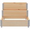 Pallkrage 3 nivåer 120x80 cm massiv furu vidaXL 120 x 80 cm (80 x 30 cm) – miniatyr 4