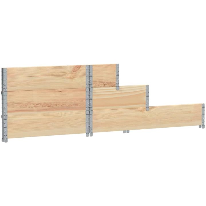 Pallkrage 3 nivåer 120x80 cm massiv furu vidaXL 120 x 80 cm (80 x 30 cm) – bild 6