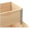 Pallkrage 3 nivåer 120x80 cm massiv furu vidaXL 120 x 80 cm (80 x 30 cm) – miniatyr 7