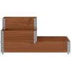Pallkrage 3 nivåer brun 120x80 cm massiv furu vidaXL 120 x 80 cm (60 x 40 cm) – miniatyr 3