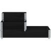 Pallkrage 3 nivåer svart 120x80 cm massiv furu vidaXL 120 x 80 cm (60 x 40 cm) – miniatyr 3