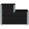 Pallkrage 3 nivåer svart 120x80 cm massiv furu vidaXL 120 x 80 cm (60 x 40 cm) – miniatyr 4