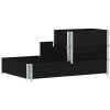 Pallkrage 3 nivåer svart 120x80 cm massiv furu vidaXL 120 x 80 cm (60 x 40 cm) – miniatyr 5