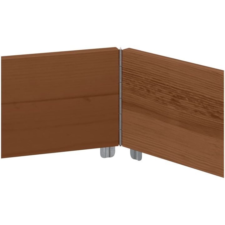 Pallkrage sexhörning brun massiv furu vidaXL 160 x 160 cm – bild 5