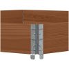Pallkrage sexhörning brun massiv furu vidaXL 160 x 160 cm – miniatyr 6