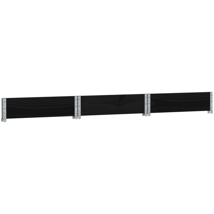 Pallkrage sexhörning svart massiv furu vidaXL 160 x 160 cm – bild 4