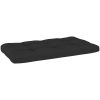 Pallsoffa 2-sits med dynor svart impregnerad furu vidaXL – miniatyr 7